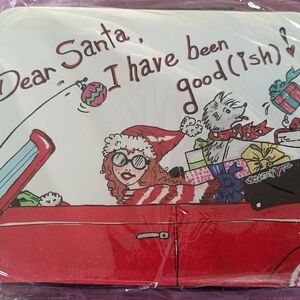 Brighton Festive Red and White Santa Jewelry Travel Case
